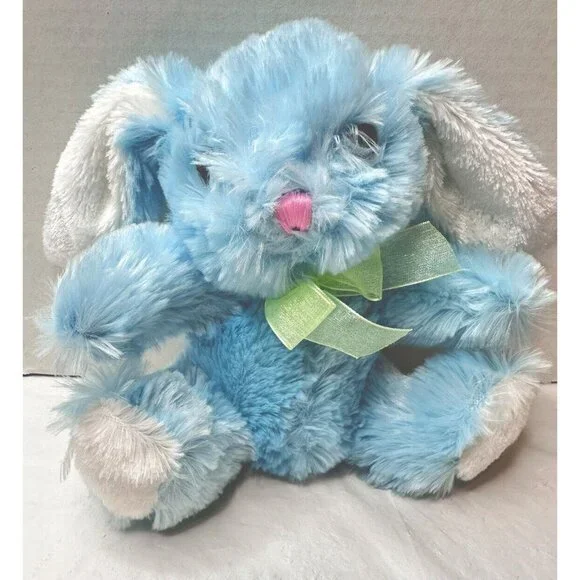 Dan Dee Collector's Choice Bunny Rabbit Plush Stuffed Animal Yellow Bow Easter - Picture 1 of 2